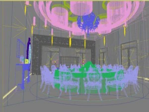 restaurant spaces 002 3D Model