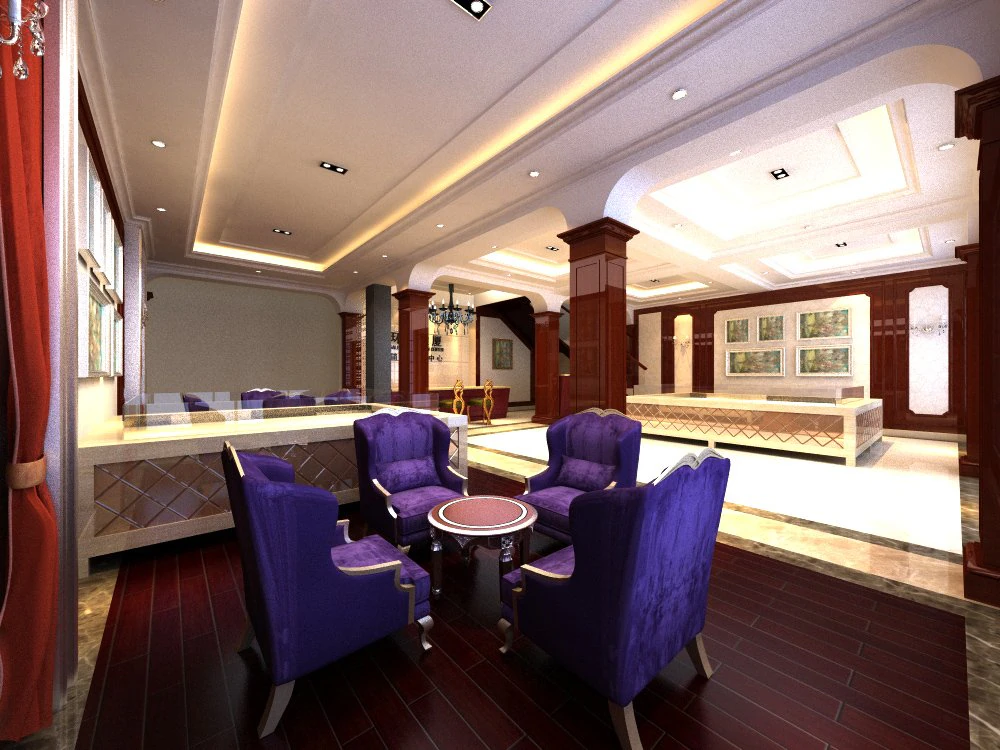 restaurant spaces 005 3D Model .c4d .max .obj .3ds .fbx .stl .blend