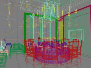 restaurant spaces 018 3D Model