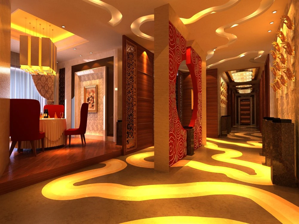 restaurant spaces 014 3D Model .c4d .max .obj .3ds .fbx .stl .blend 