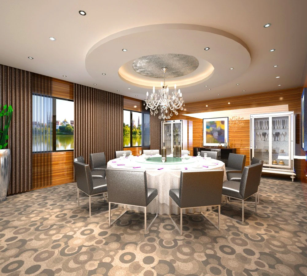 restaurant spaces 023 3D Model .c4d .max .obj .3ds .fbx .stl .blend 