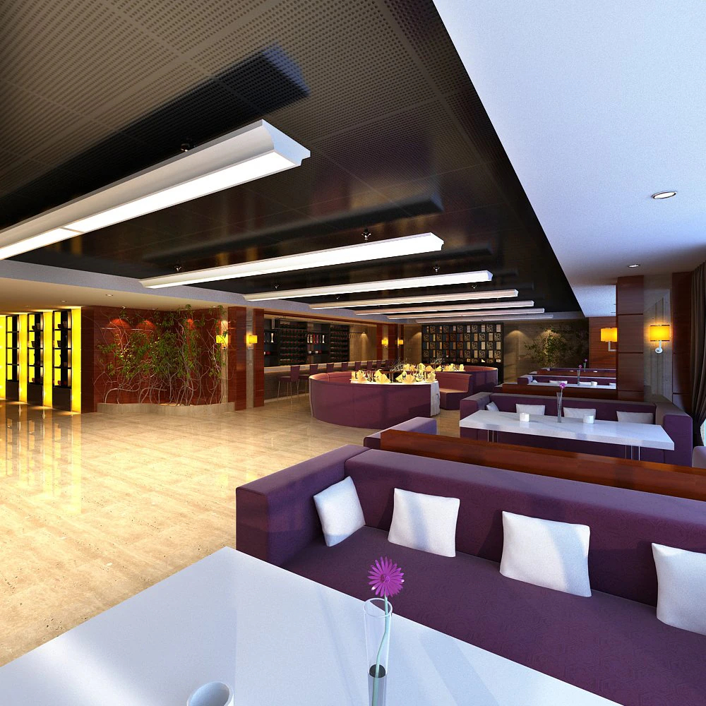 restaurant spaces 020 3D Model .c4d .max .obj .3ds .fbx .stl .blend 