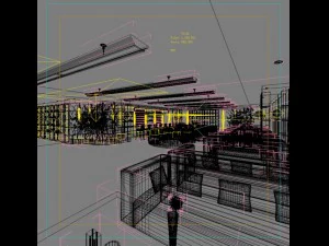 restaurant spaces 020 3D Model