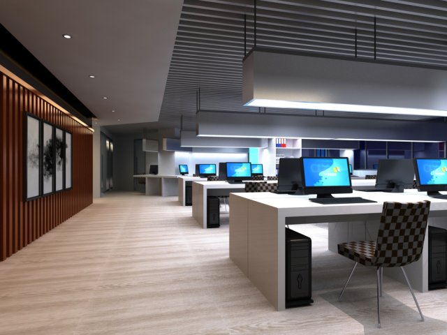 office 070 Modelo 3D .c4d .max .obj .3ds .fbx .stl .blend 