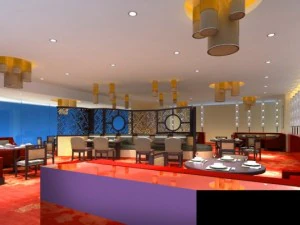 ruang restoran 042 Model 3D