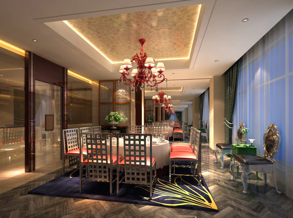 restaurant spaces 036 3D Model .c4d .max .obj .3ds .fbx .stl .blend 