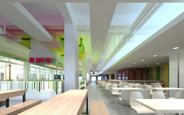 restaurant spaces 027 3D 모델 .c4d .max .obj .3ds .fbx .stl .blend 