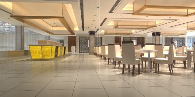 restaurant spaces 029 Modello 3D .c4d .max .obj .3ds .fbx .stl .blend 