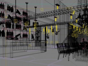 restaurant spaces 030 Model 3D