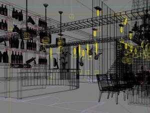 restaurant spaces 030 3D Model