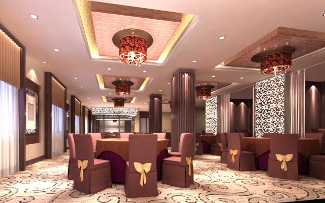 restaurant spaces 040 Modelo 3D .c4d .max .obj .3ds .fbx .stl .blend 