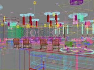 restaurant spaces 043 3D Model