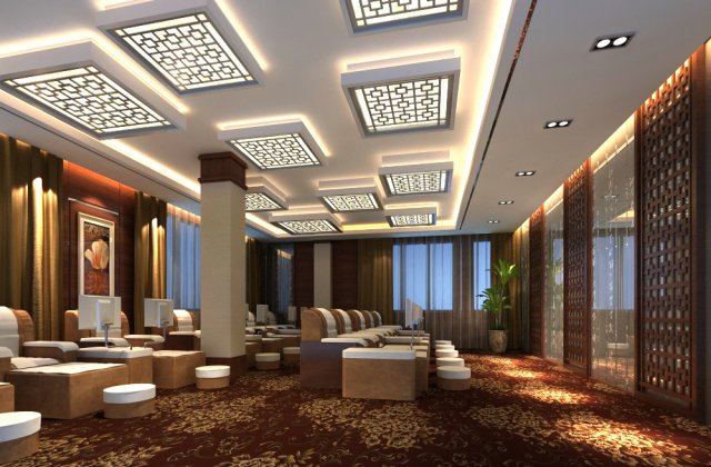 spa room 013 3D Model .c4d .max .obj .3ds .fbx .stl .blend