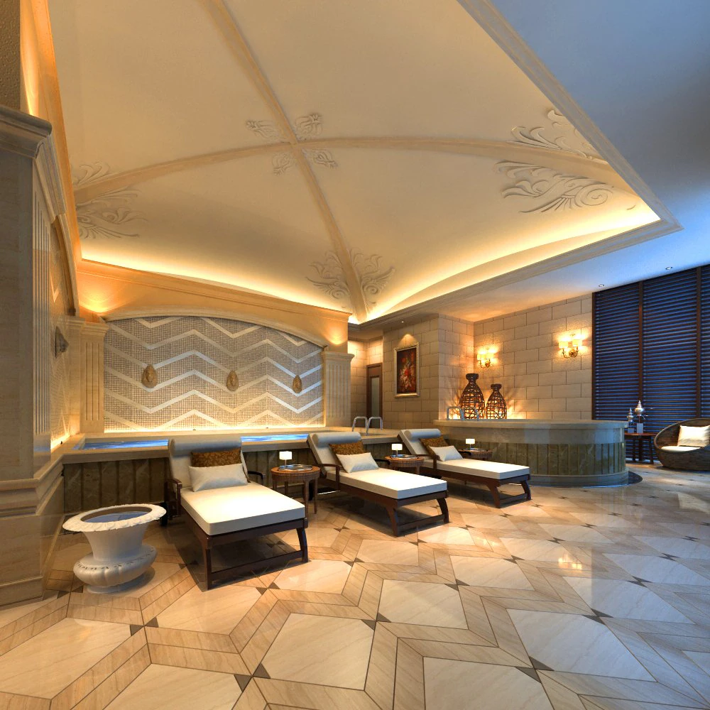 spa room 015 3D Model .c4d .max .obj .3ds .fbx .stl .blend 