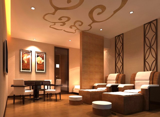 spa room 014 3D Модель .c4d .max .obj .3ds .fbx .stl .blend 