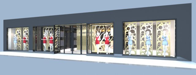 store 004 3Dモデル .c4d .max .obj .3ds .fbx .stl .blend 