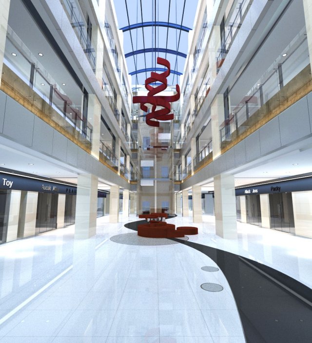 store 012 Model 3D .c4d .max .obj .3ds .fbx .stl .blend 