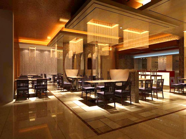 restaurant 3 Modèle 3D .c4d .max .obj .3ds .fbx .stl .blend 