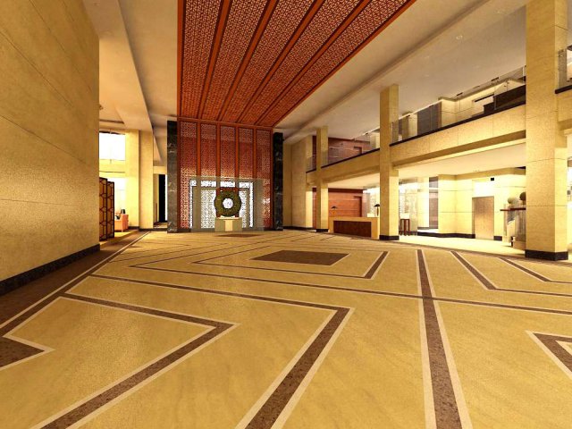 lobby08 Model 3D .c4d .max .obj .3ds .fbx .stl .blend 