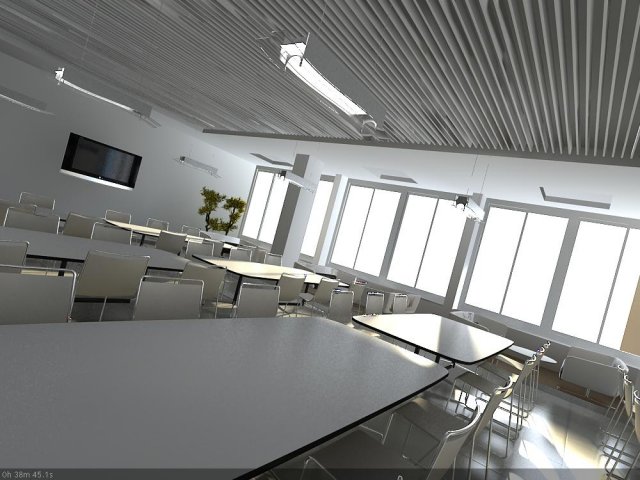lunchroom 3 3D Модель .c4d .max .obj .3ds .fbx .stl .blend 
