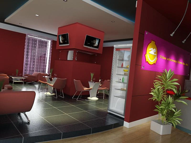 reception room 2 3D Model .c4d .max .obj .3ds .fbx .stl .blend