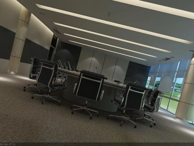 conference room 09 3D Model .c4d .max .obj .3ds .fbx .stl .blend
