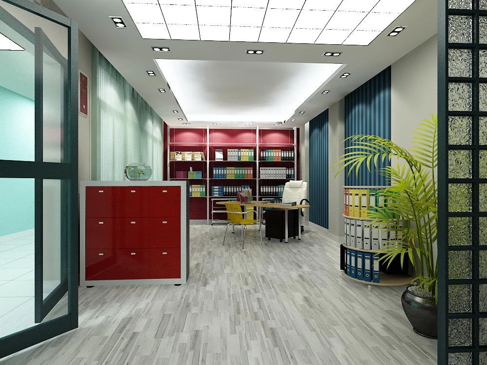 office 15 3D Model .c4d .max .obj .3ds .fbx .stl .blend 