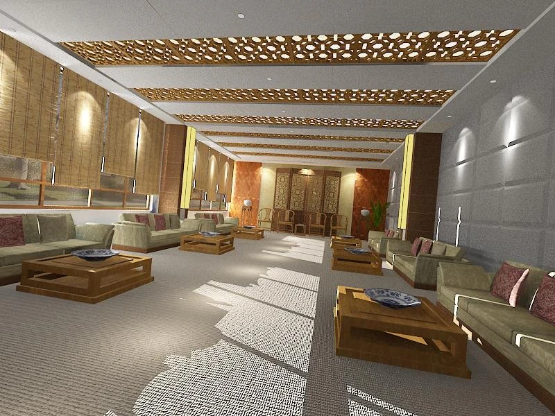 reception room 2 3D Model .c4d .max .obj .3ds .fbx .stl .blend 