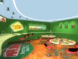 pizza store 3D 模型