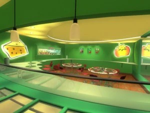 pizza store 3D Model