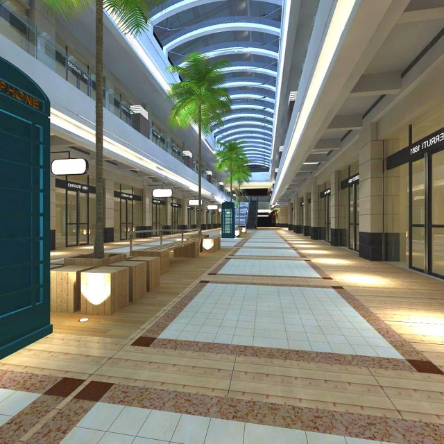 urban space 02 Model 3D .c4d .max .obj .3ds .fbx .stl .blend 