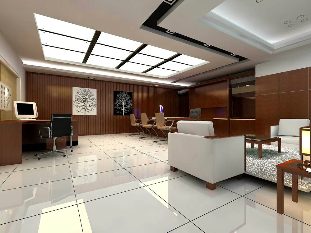 office 3 3D Model .c4d .max .obj .3ds .fbx .stl .blend