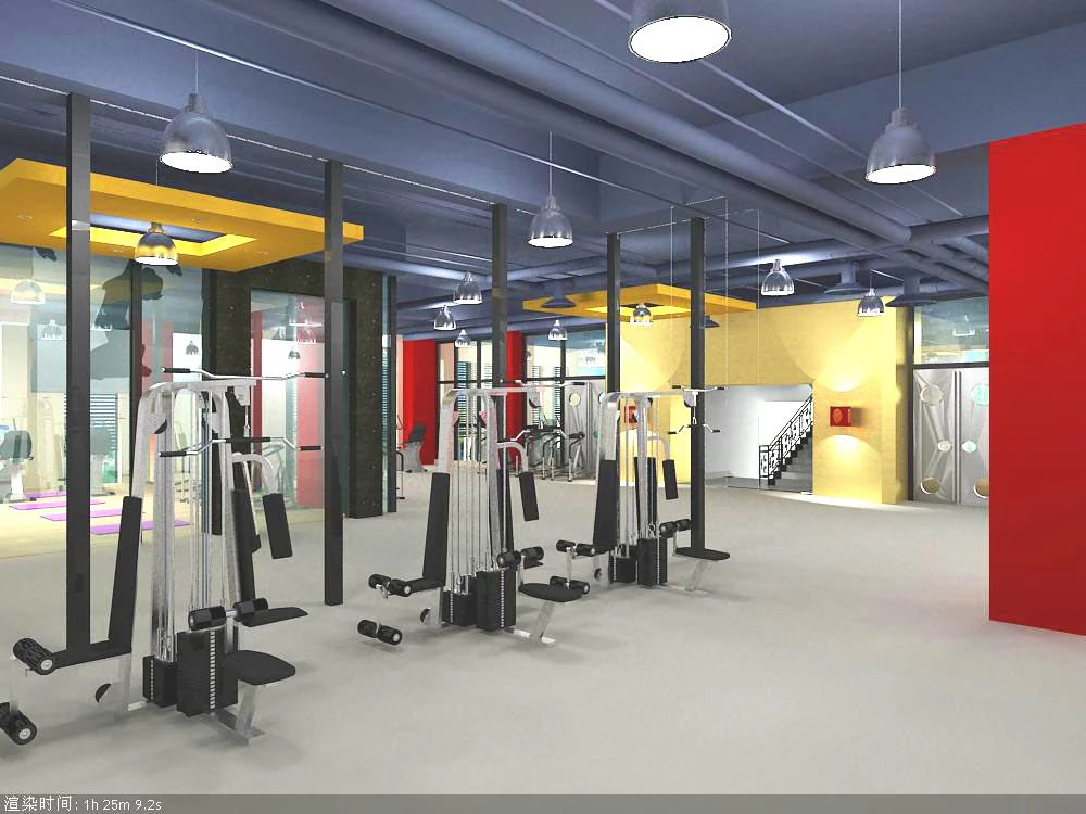 gym 02 3D Model .c4d .max .obj .3ds .fbx .stl .blend