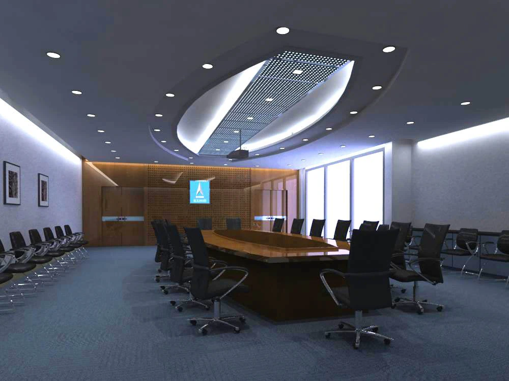 conference room 08 3D Model .c4d .max .obj .3ds .fbx .stl .blend 
