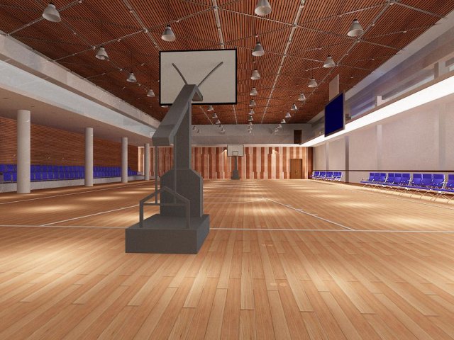 gym 12 3D Модель .c4d .max .obj .3ds .fbx .stl .blend 