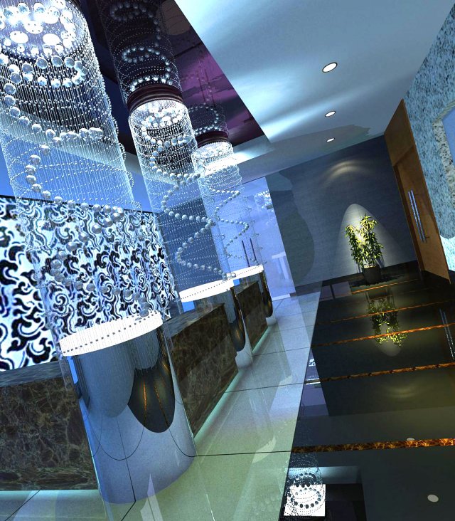 lobby04 Modèle 3D .c4d .max .obj .3ds .fbx .stl .blend 