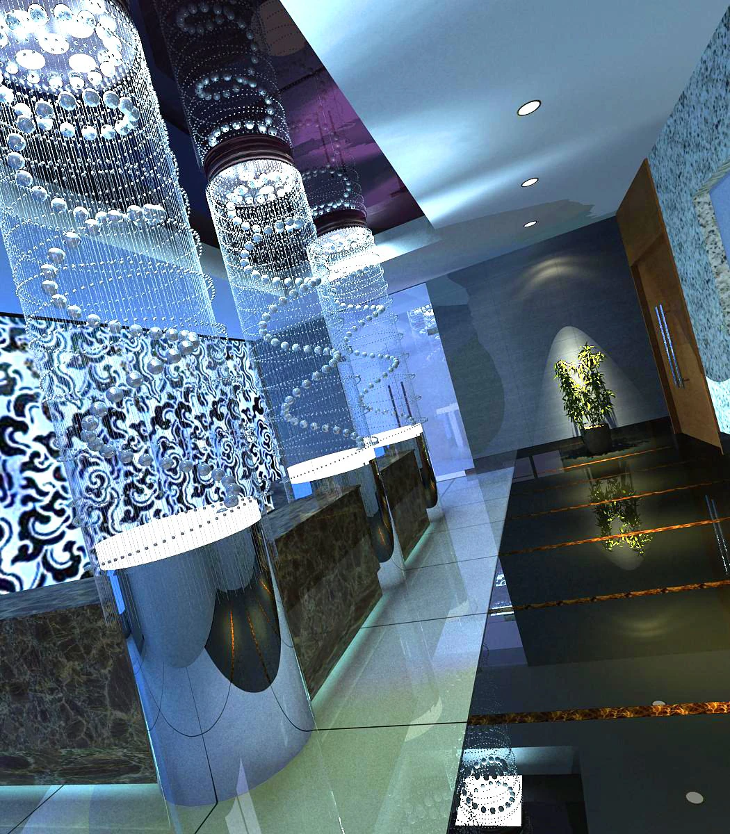 lobby04 3D Model .c4d .max .obj .3ds .fbx .stl .blend 