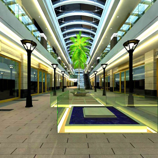 urban space 04 Model 3D .c4d .max .obj .3ds .fbx .stl .blend 
