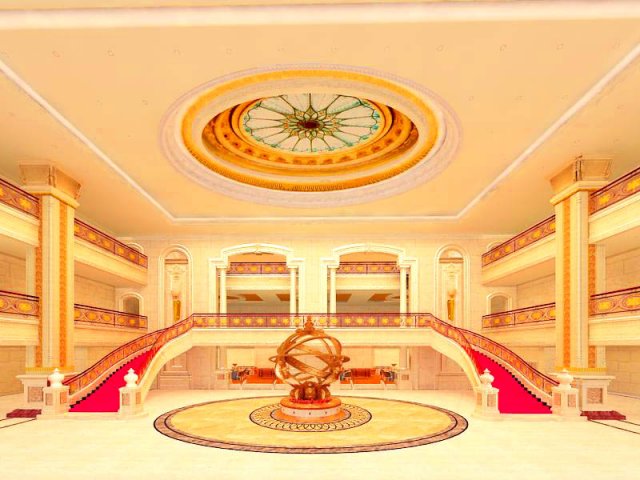 lobby09 3D Model .c4d .max .obj .3ds .fbx .stl .blend 