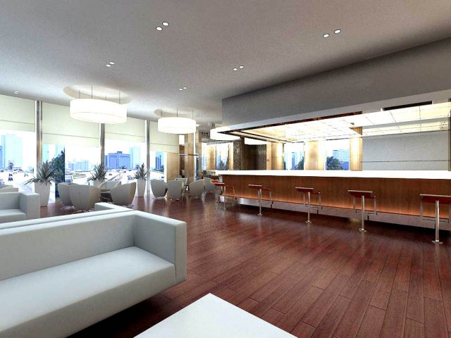 restaurant 5 3D Model .c4d .max .obj .3ds .fbx .stl .blend