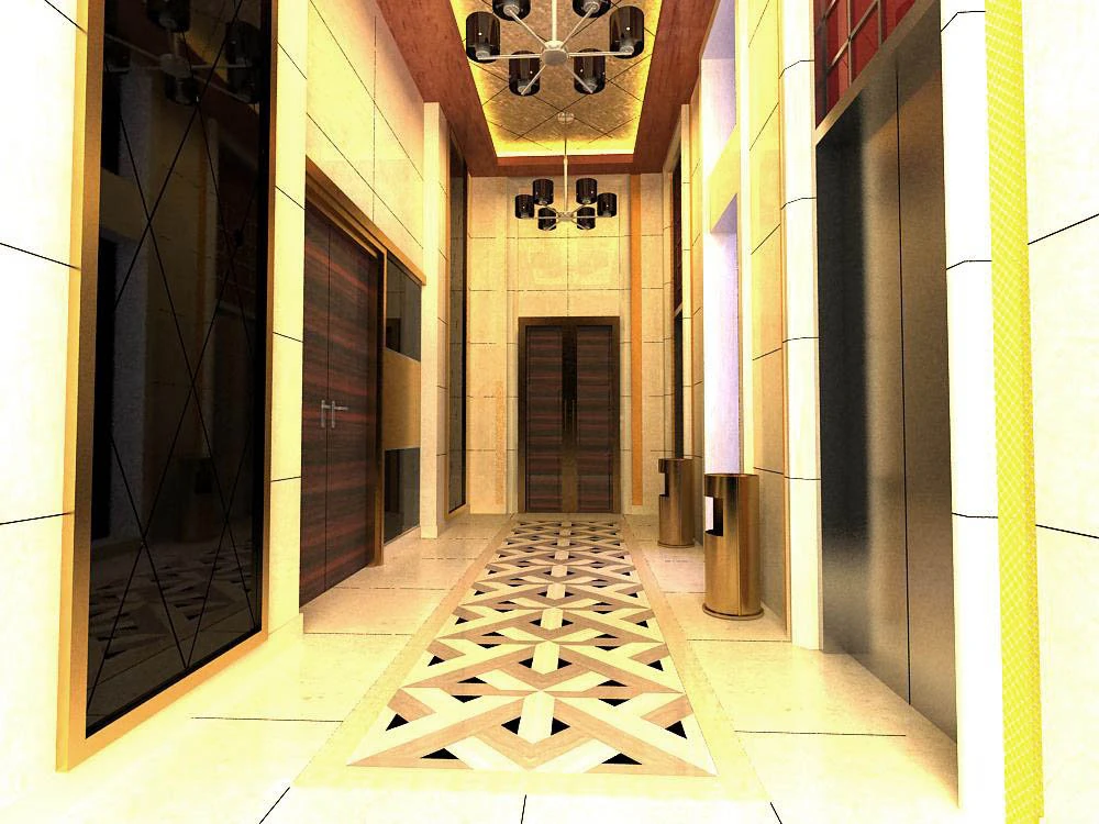corridor 01 3D Model .c4d .max .obj .3ds .fbx .stl .blend 