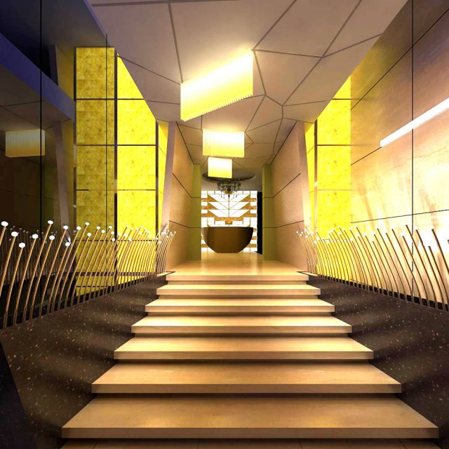 corridor 02 Model 3D .c4d .max .obj .3ds .fbx .stl .blend 