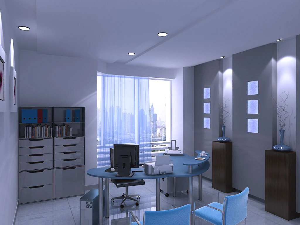 office 18 3D Model .c4d .max .obj .3ds .fbx .stl .blend 
