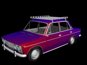 Русские автомобили 5 в 1 ваз 2103 2107 3D Модель