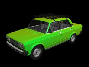 Русские автомобили 5 в 1 ваз 2103 2107 3D Модель