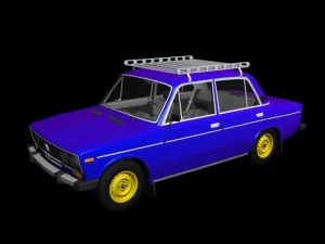 Русские автомобили 5 в 1 ваз 2103 2107 3D Модель