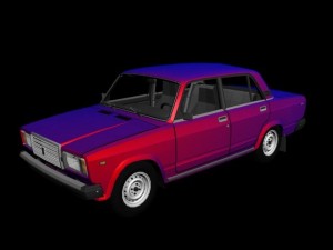 5 in 1 russian cars vaz 2103 2107 3D Model
