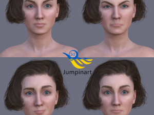 Female character Maria Ukraine Modelo 3D