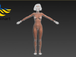 Female character Maria Ukraine Modelo 3D