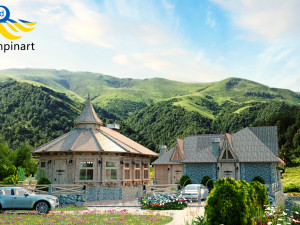 Restaurant and recreation complex with vats for exotic bathing 3D-Modell